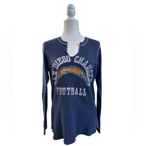 NFL Women's Navy SD Charger Team Apparel Shirt XL